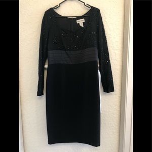 Bloomingdale’s classic black dress